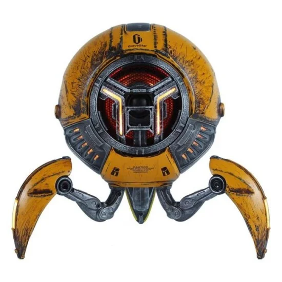 GravaStar Mars Pro Bluetooth 5.0 Speaker With Bass Boost And Stereo Sound- War Damaged - Yellow